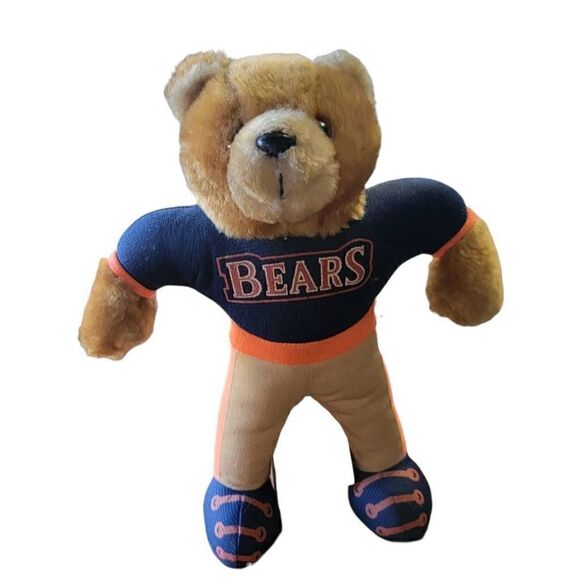 Chicago Bears Good Stuff Football Bear Stuffed Animal Vintage 1993 Plush - Picture 1 of 6